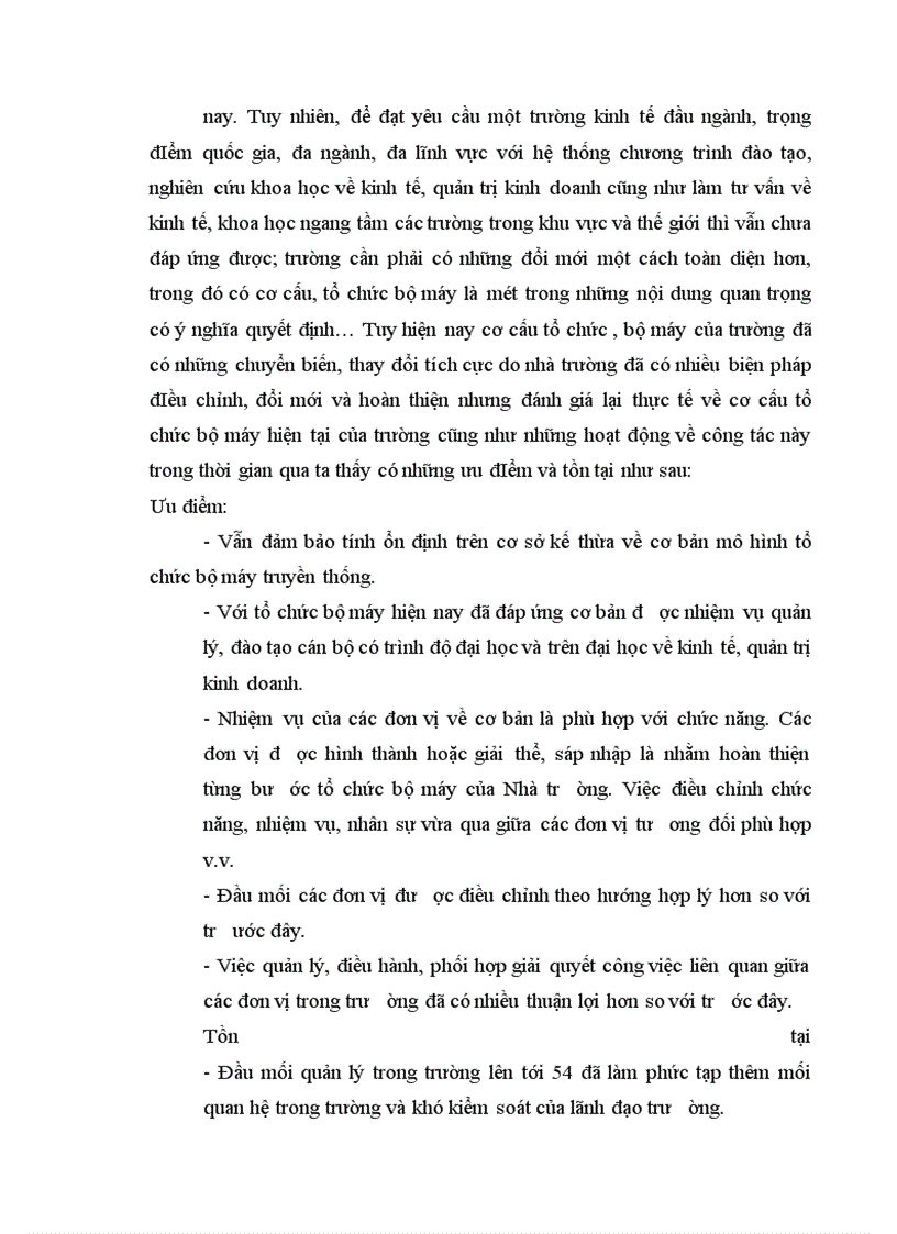 image for page Cơ cấu tổ chức của Đại học kinh tế quốc dân