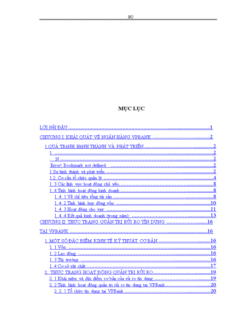 image for page Quản trị rủi ro tín dụng tại Ngân hàng TMCP Ngoài quốc doanh (VPBank)