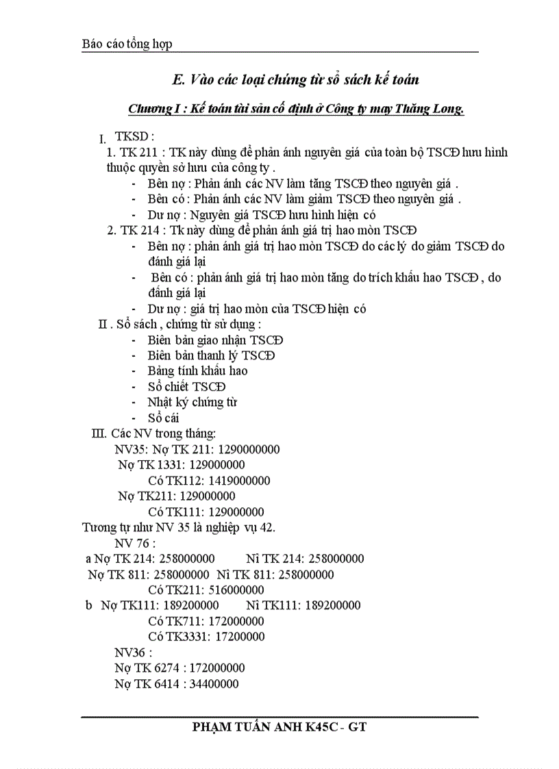 image for page Báo cáo kế toán