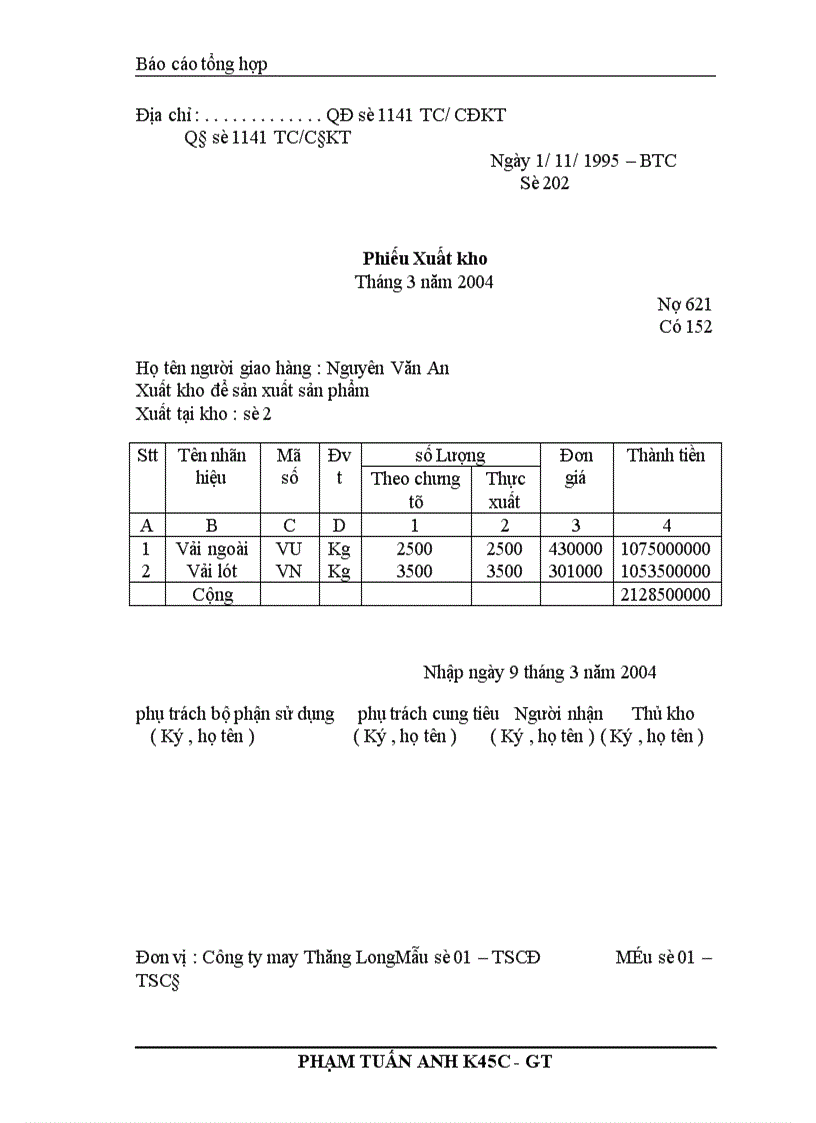 image for page Báo cáo kế toán