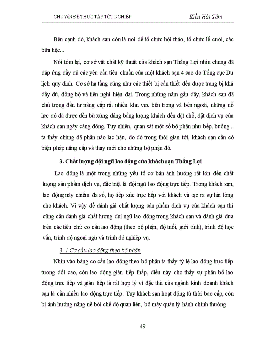 image for page Một số giải pháp về quản lý chất lượng dịch vụ tại khách sạn Thắng Lợi