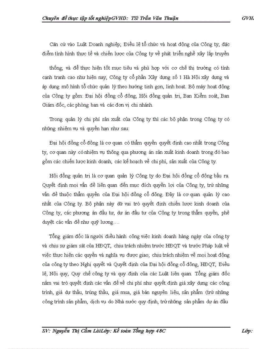 image for page Hoàn thiện kế toán chi phí sản xuất và tính giá thành sản phẩm xây lắp tại Công ty cổ phẩn Xây dựng số 1 Hà Nội