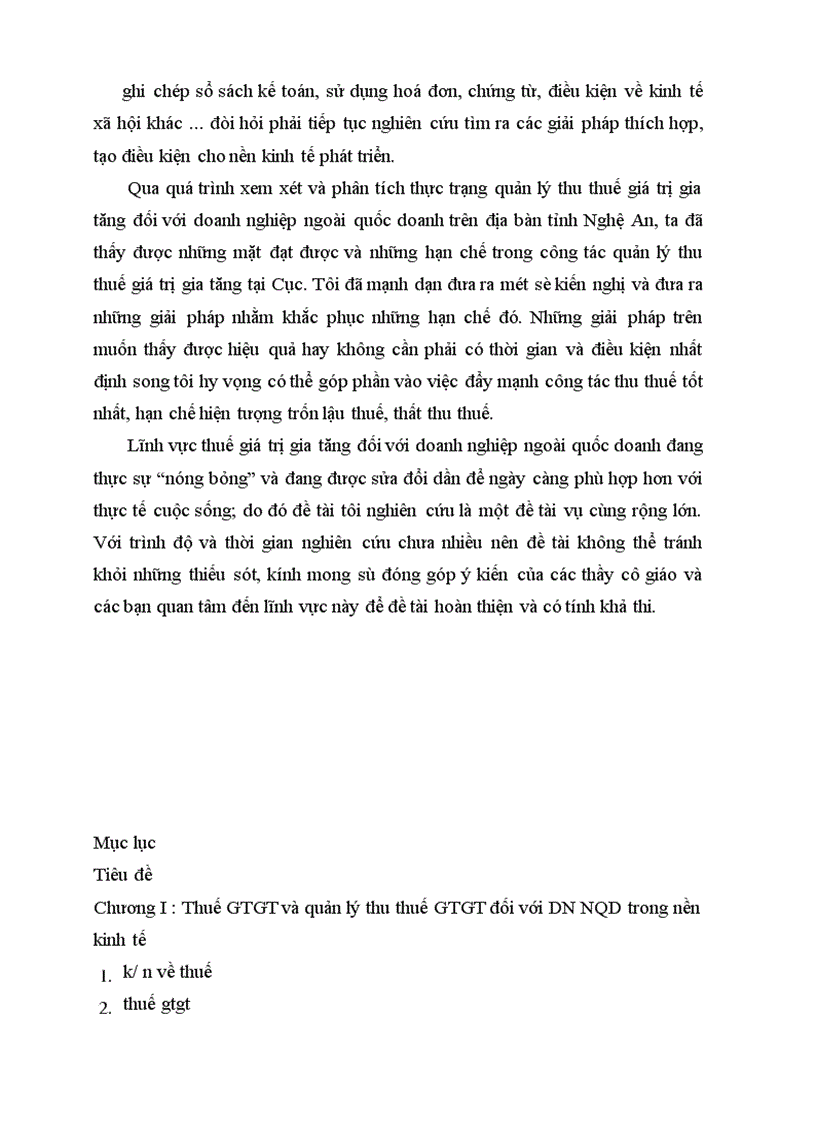 image for page Một số giải pháp tăng cường quản lý thu thuế giá trị gia tăng đối với doanh nghiệp ngoài quốc doanh trên địa bàn tỉnh Nghệ An