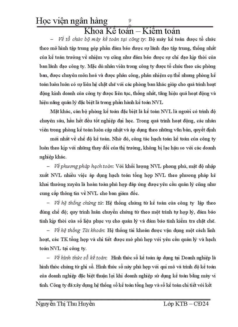 image for page Hoàn thiện công tác kế toán nguyên vật liệu tại công ty TNHH Hàn Việt