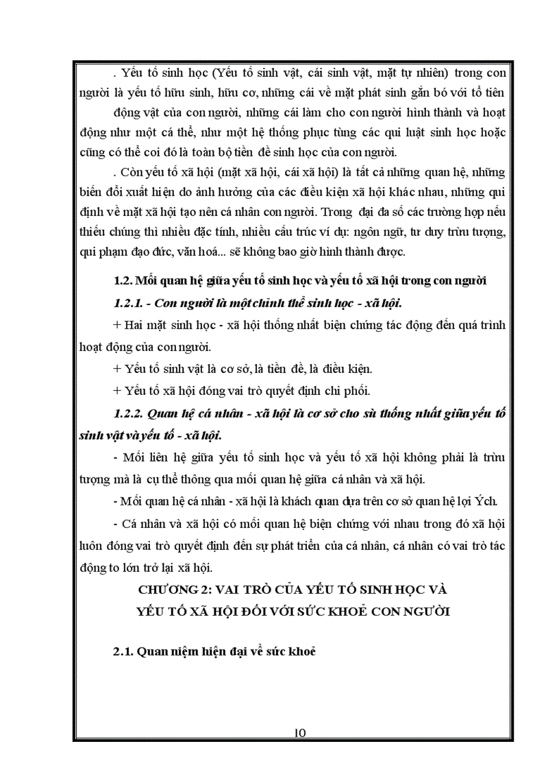 image for page Ảnh hưởng của yếu tố sinh học và yếu tố xã hội đến sức khoẻ con người và một số giải pháp cơ bản nhằm nâng cao sức khoẻ con người Việt Nam hiện nay