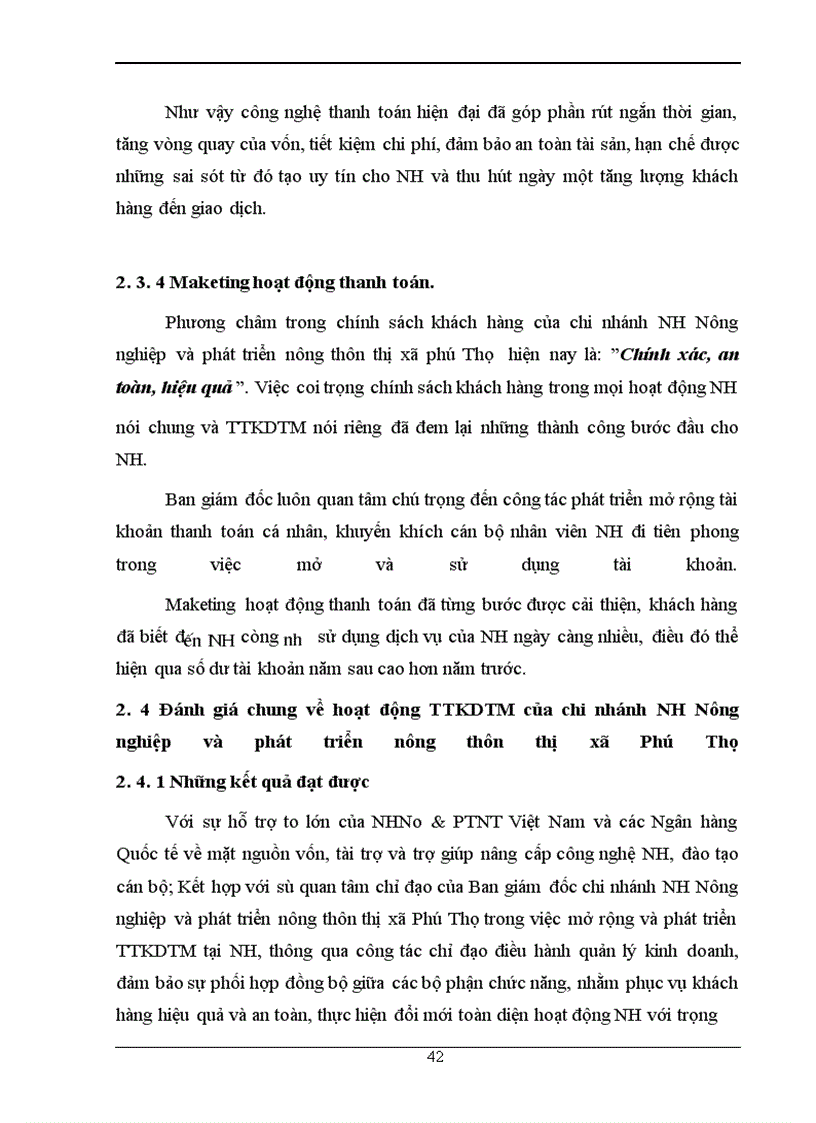 image for page Một số giải pháp nhằm mở rộng và phát triển hoạt động thanh toán không dùng tiền mặt tại chi nhánh Ngân hàng nông nghiệp và phát triển nông thôn thị xã Phú Thọ tỉnh Phú Thọ
