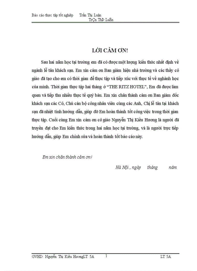 image for page Thực tập tốt nghiệp Trần Thị Luận