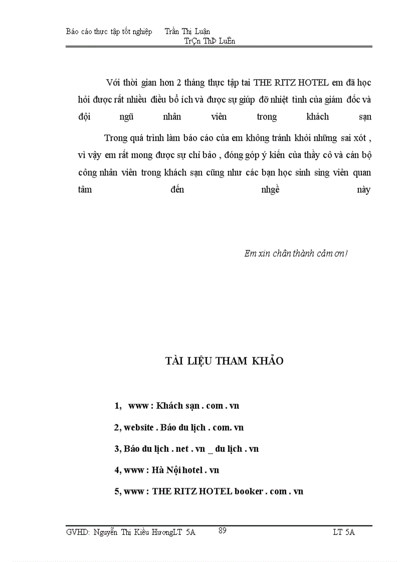 image for page Thực tập tốt nghiệp Trần Thị Luận