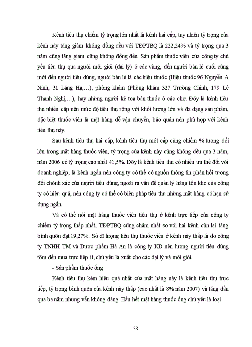 image for page Nghiên cứu tình hình tiêu thụ sản phẩm và một số giải pháp nâng cao hiệu quả hoạt động tiêu thụ sản phẩm tại công ty TNHH TM và Dược phẩm Hà An
