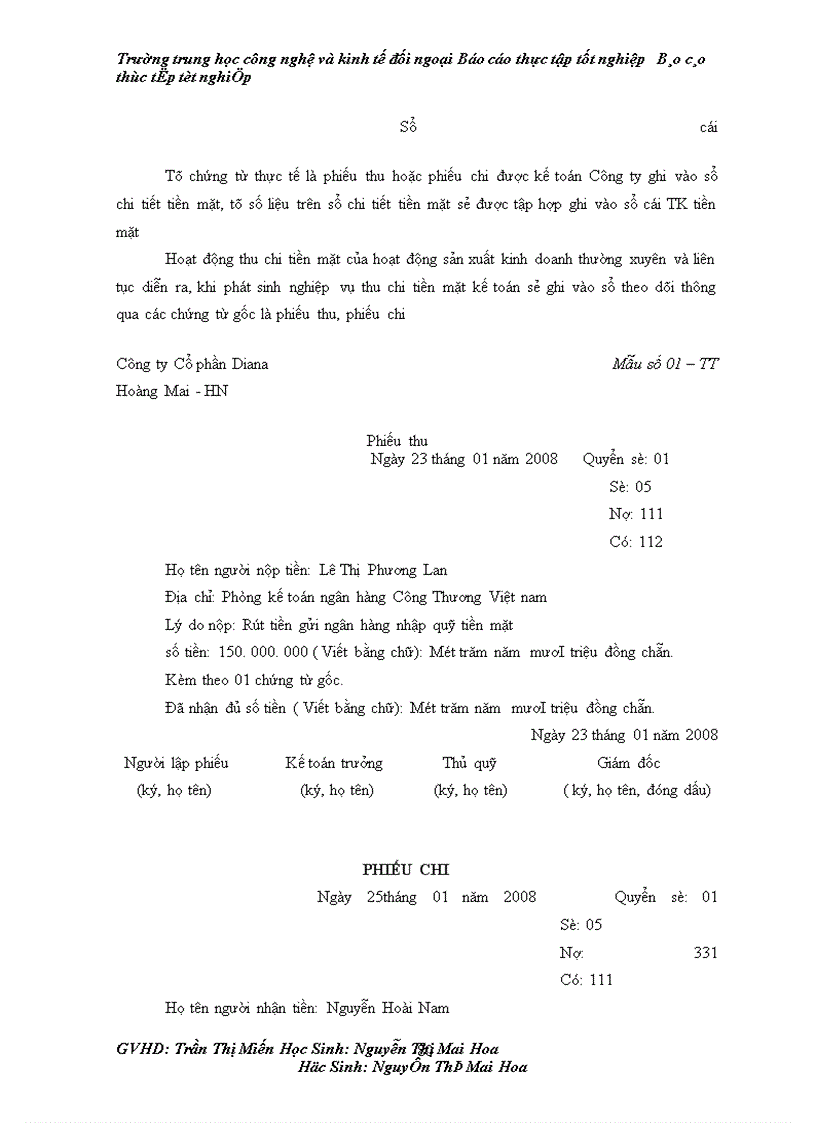 image for page Báo cáo về công ty Cổ phần Diana.