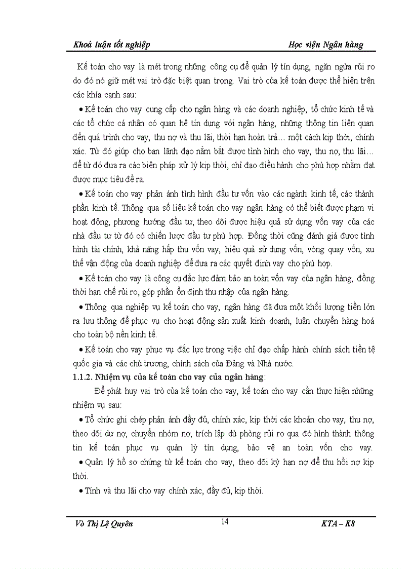 image for page Thực trạng và giải pháp hoàn thiện nghiệp vụ kế toán cho vay tại Sở giao dịch I Ngân hàng Công Thương Việt Nam