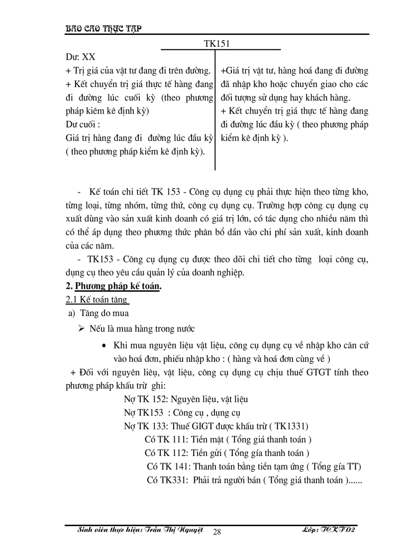 image for page Hạch toán nguyên vật liệu, công cụ dụng cụ ở doanh nghiệp sản xuất ở Công ty TNHH kỹ thuật Phùng Hưng.