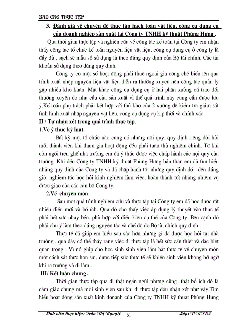 image for page Hạch toán nguyên vật liệu, công cụ dụng cụ ở doanh nghiệp sản xuất ở Công ty TNHH kỹ thuật Phùng Hưng.