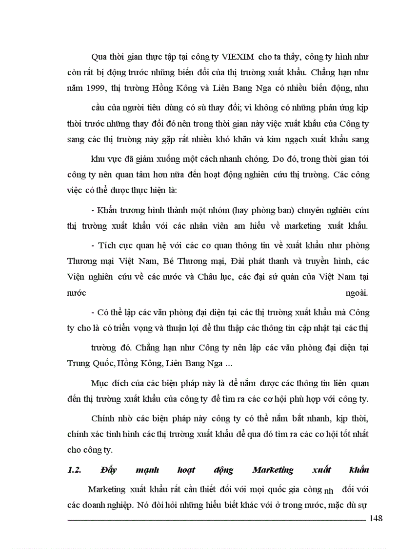 image for page Một số biện pháp thúc đẩy hoạt động xuất khẩu của công ty VIEXIM