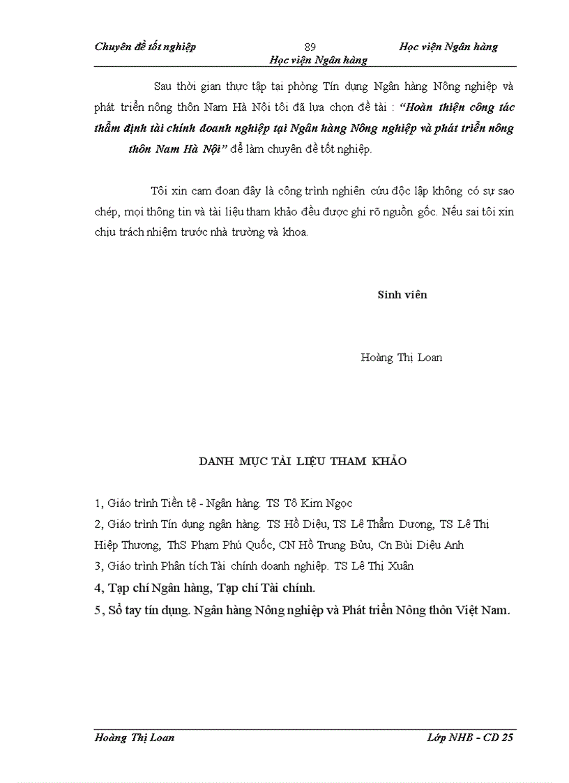 image for page Hoàn thiện công tác thẩm định tài chính doanh nghiệp tại Chi nhánh Ngân hàng Nông nghiệp và Phát triển Nông thôn Nam Hà Nội