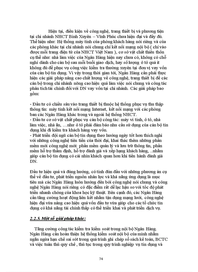 image for page Hoàn thiện công tác phân tích tài chính đối với Doanh Nghiệp vay vốn tại chi nhánh Ngân Hàng Công Thương Bình Xuyên–Vĩnh Phúc