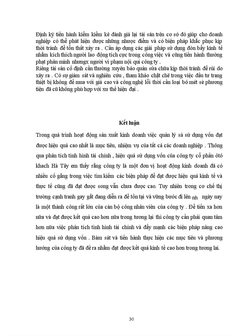 image for page Nâng cao hiệu quả sử dụng vốn của công ty cổ phần ôtô khách Hà Tây