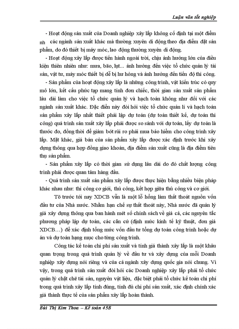 image for page Hoàn thiện hạch toán Chi phí sản xuất và tính giá thành sản phẩm xây lắp tại Công ty cổ phần Sông Đà