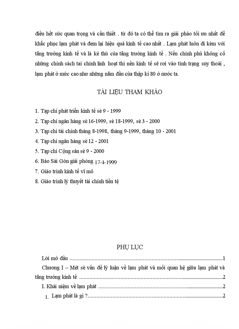 image for page Lạm phát và mối quan hệ giữa lạm phát và tăng trưởng kinh tế cũng như đưa ra một số gợi ý về hướng điều tiết vĩ mô của Việt Nam trong thời gian tới