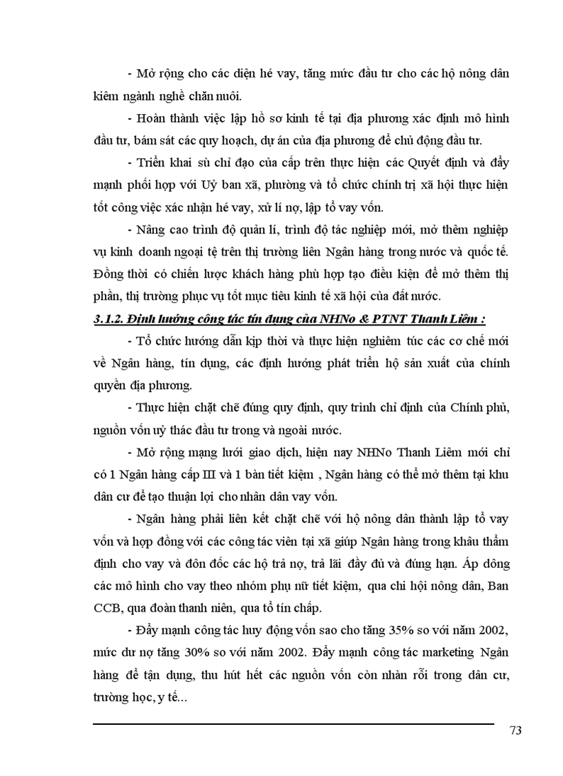 image for page Một số giải pháp cho Tín dụng ở NHNo&PTNT huyện đối với phát triển kinh tế hộ sản xuất tại huyện Thanh Liêm tỉnh Hà Nam