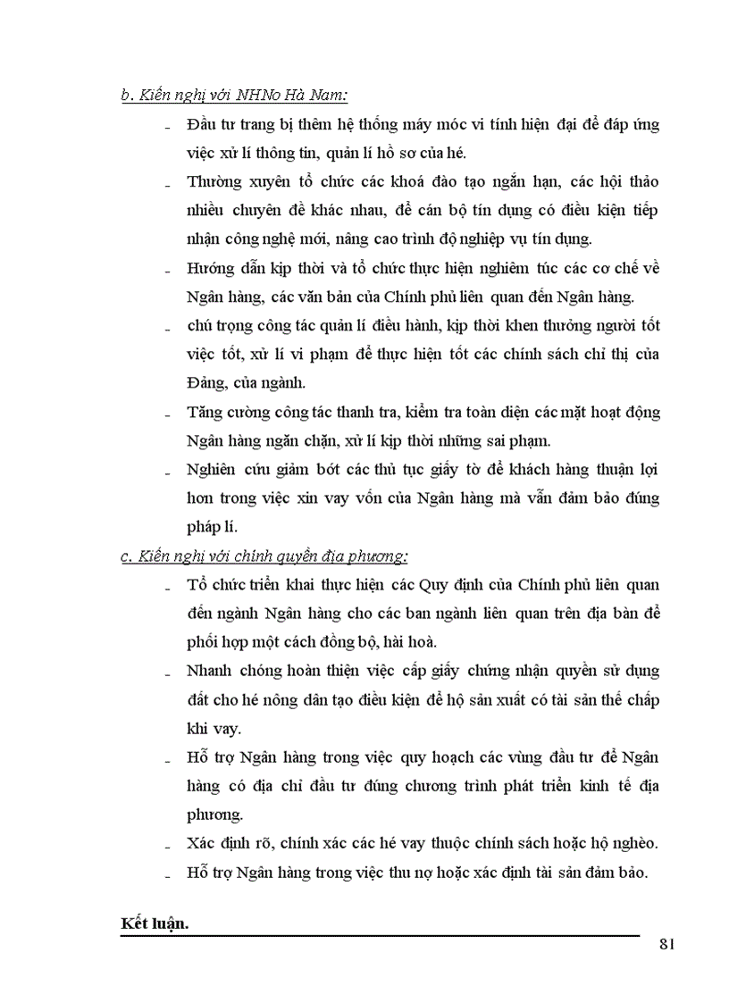 image for page Một số giải pháp cho Tín dụng ở NHNo&PTNT huyện đối với phát triển kinh tế hộ sản xuất tại huyện Thanh Liêm tỉnh Hà Nam