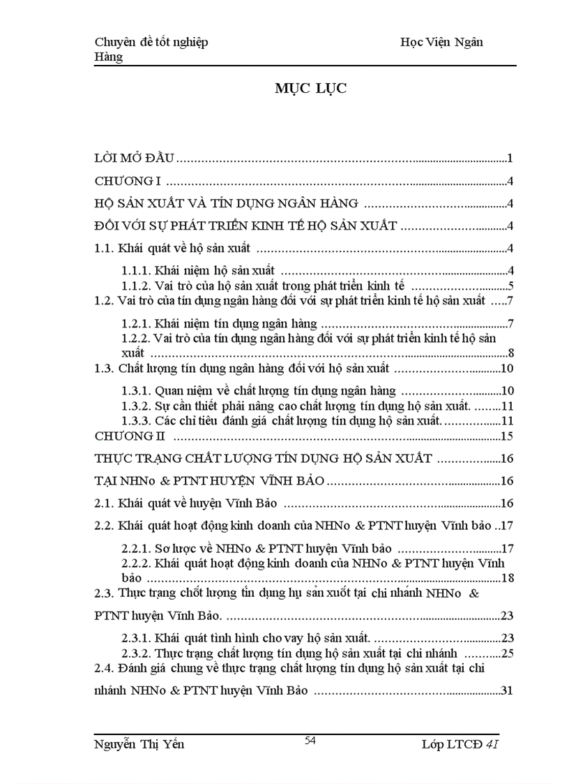 image for page Giải pháp nhằm nâng cao chất lượng tín dụng hộ sản xuất tại NHNo&PTNT chi nhánh huyện Vĩnh Bảo