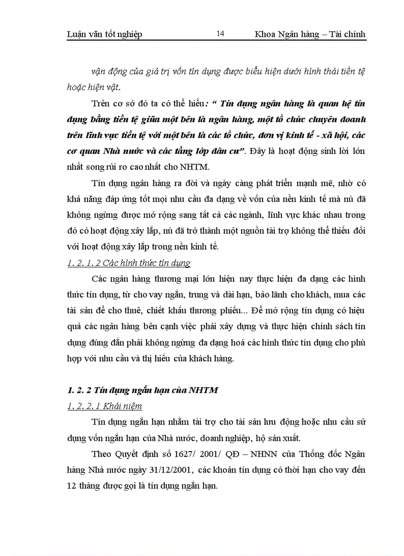 image for page Nâng cao chất lượng tín dụng ngắn hạn đối với doanh nghiệp hoạt động trong lĩnh vực xây lắp tại Chi nhánh Ngân hàng Đầu tư và Phát triển Cầu Giấy