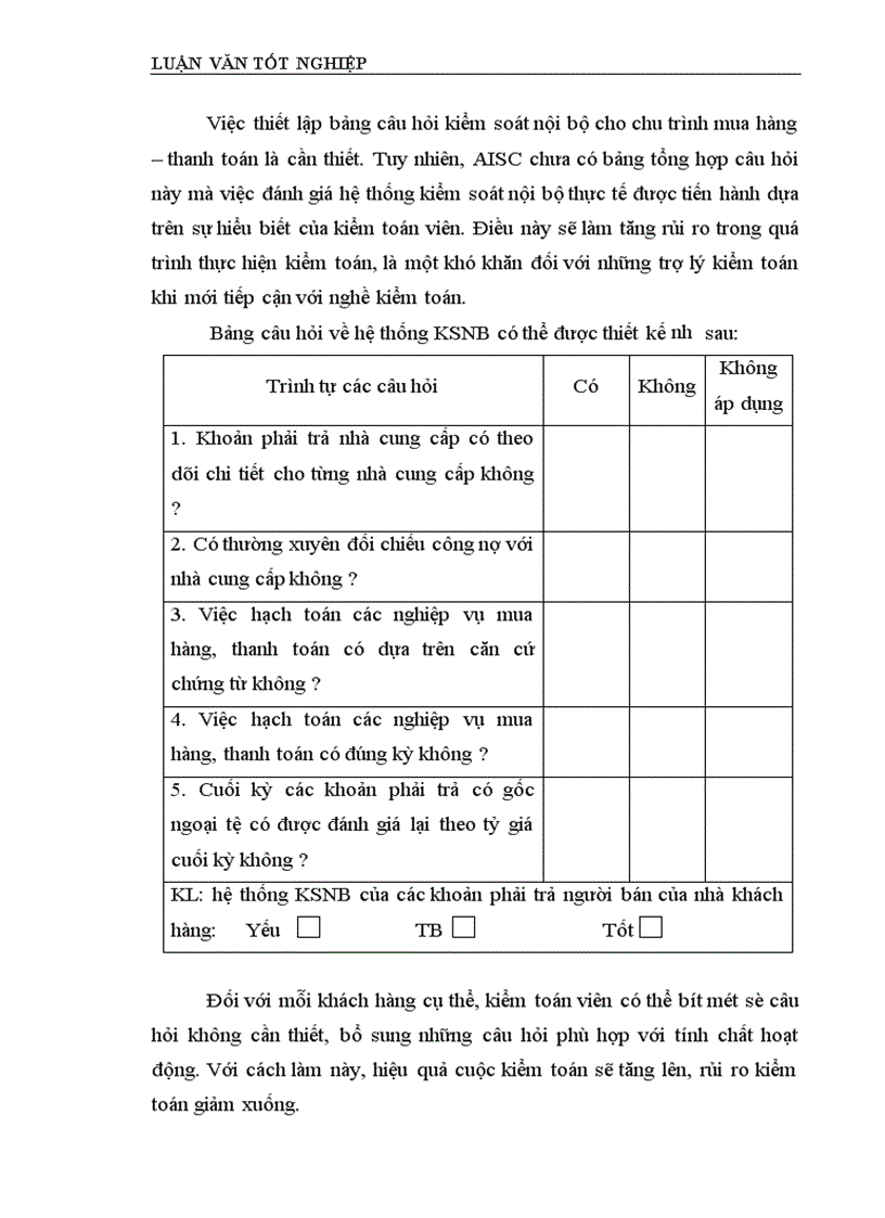 image for page Hoàn thiện quy trình kiểm toán chu trình mua hàng – thanh toán trong kiểm toán báo cáo tài chính do Công ty kiểm toán và dịch vụ tin học (AISC) thực hiện