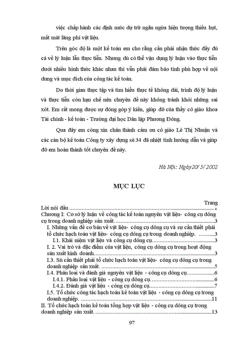 image for page Thực trạng về công tác kế toán vật liệu - công cụ dụng cụ tại Công ty xây dựng số 34 - Thanh xuân Bắc - Hà Nội