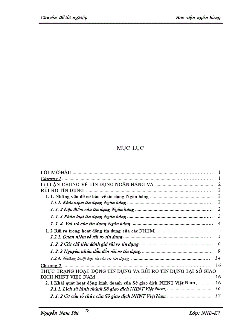 image for page Giải pháp phòng ngừa và hạn chế rủi ro tín dụng tạí Sở giao dịch NHNT Việt Nam