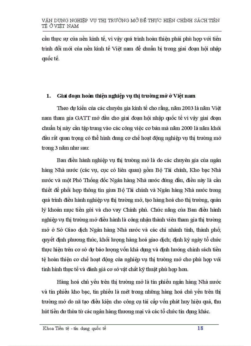 image for page Tìm hiểu nghiệp vụ thị trường mở ở Việt Nam