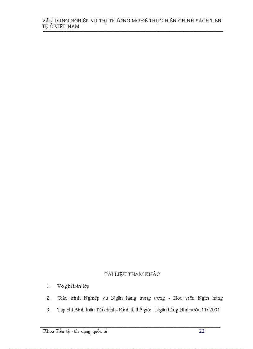 image for page Tìm hiểu nghiệp vụ thị trường mở ở Việt Nam