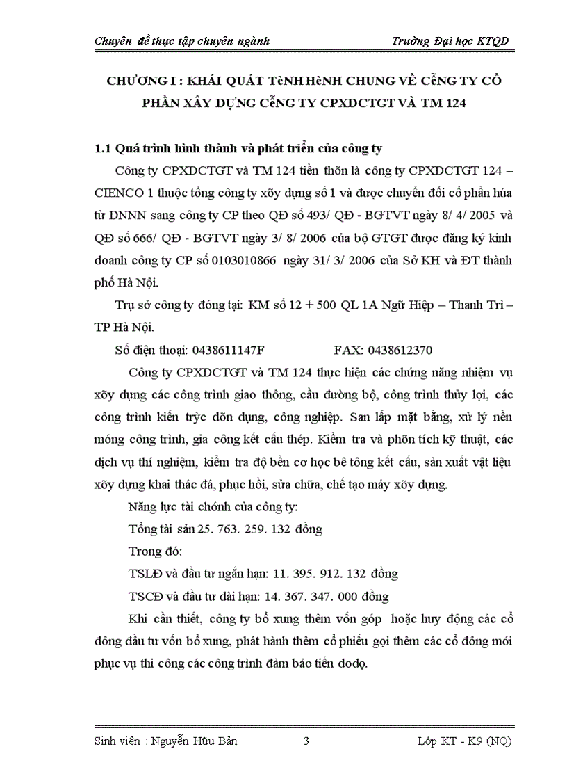 image for page Hoàn thiện công tác tập hợp chi phí sản xuất và tính giá thành sản phẩm tại công ty cổ phần xây dựng công trình giao thông và thương mại 124