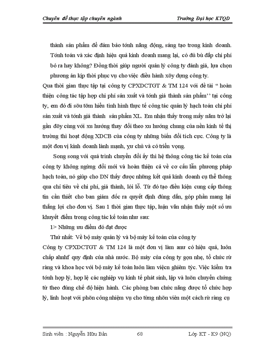 image for page Hoàn thiện công tác tập hợp chi phí sản xuất và tính giá thành sản phẩm tại công ty cổ phần xây dựng công trình giao thông và thương mại 124