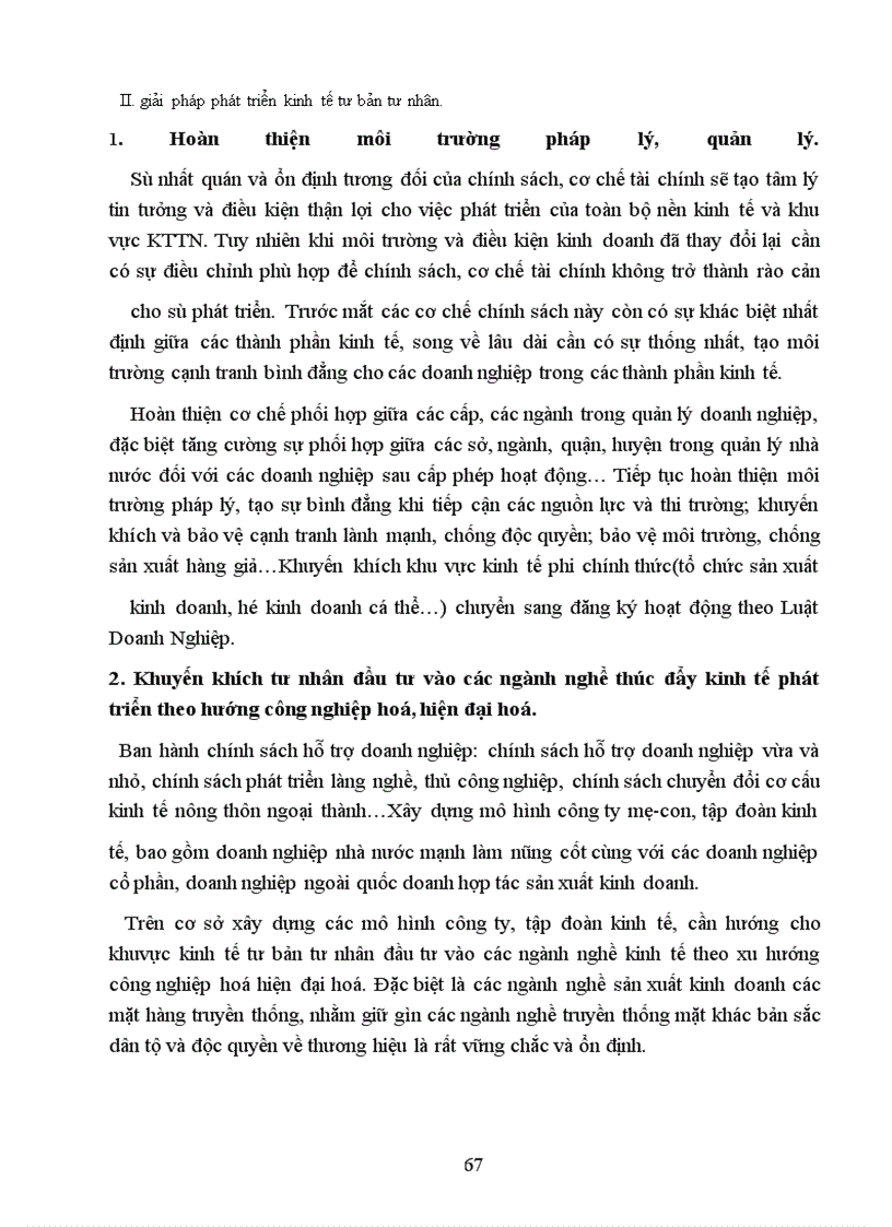 image for page Vai trò, thực trạng của kinh tế tư bản tư nhân, đánh giá kinh tế tư bản tư nhân và một số phương hướng giải pháp.