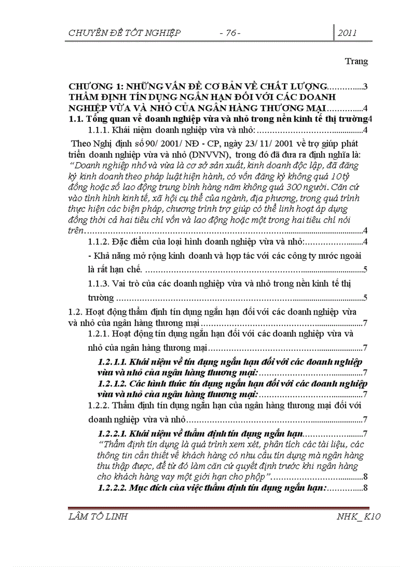 image for page Nâng cao chất lượng thẩm định tín dụng ngắn hạn đối với doanh nghiệp vừa và nhỏ tại SGD NHTMCP Việt Nam chi nhánh Ngô Quyền