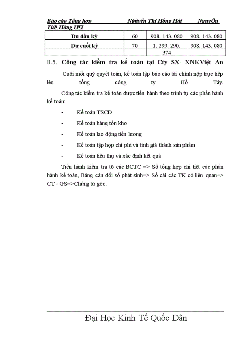 image for page Báo cáo thực tập tại tại Công ty SX- XNKViệt An