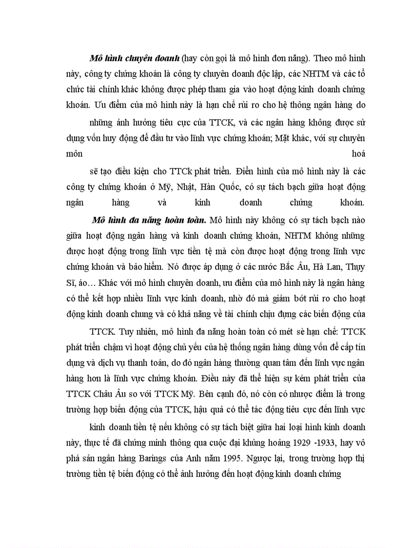 image for page Thị trường chứng khoán và vai trò của hệ thống ngân hàng thương mại trong thị trường chứng khoán