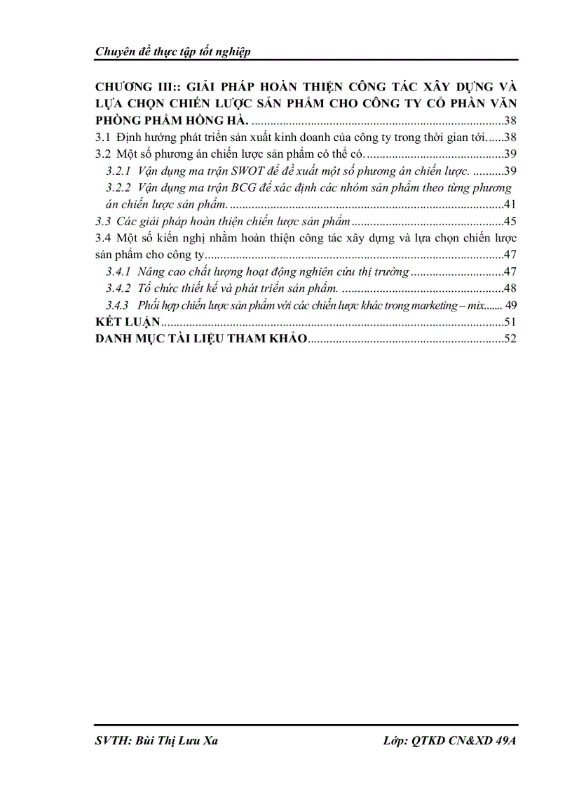 image for page Hoàn thiện công tác xây dựng và lựa chọn chiến lược sản phẩm của Công ty Cổ phần Văn phòng phẩm Hồng Hà