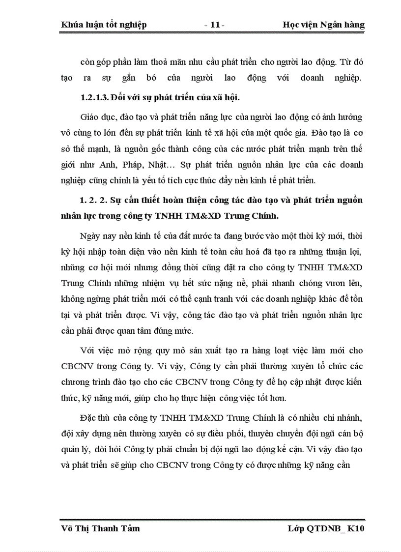 image for page Hoàn thiện công tác đào tạo và phát triển nguồn nhân lực tại công ty TNHH TM&XD Trung Chính