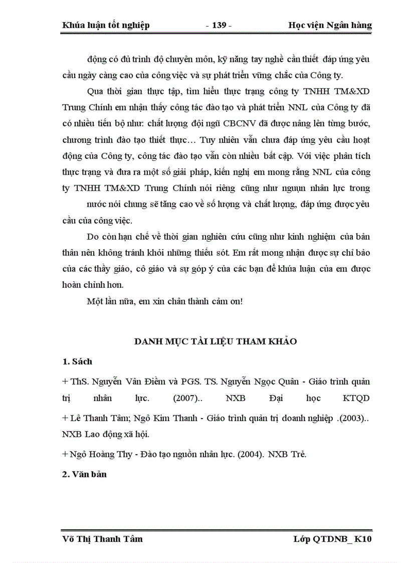 image for page Hoàn thiện công tác đào tạo và phát triển nguồn nhân lực tại công ty TNHH TM&XD Trung Chính