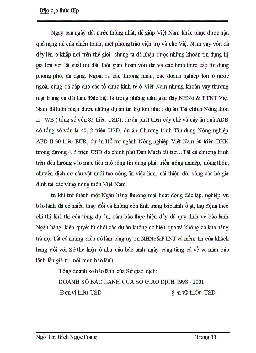 image for page Hoạt động kinh doanh của Sở giao dịch Ngân hàng nông nghiệp và phát triển nông thôn Việt Nam