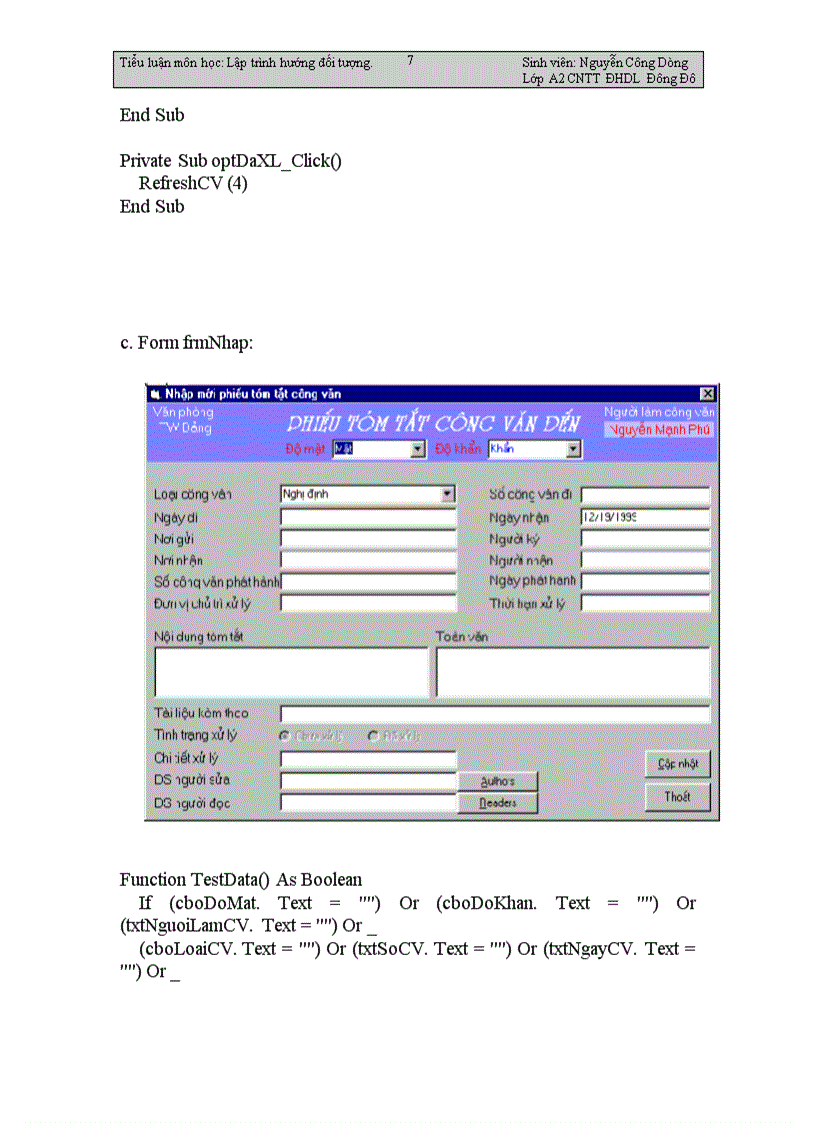 image for page Lập trình hướng đối tượng