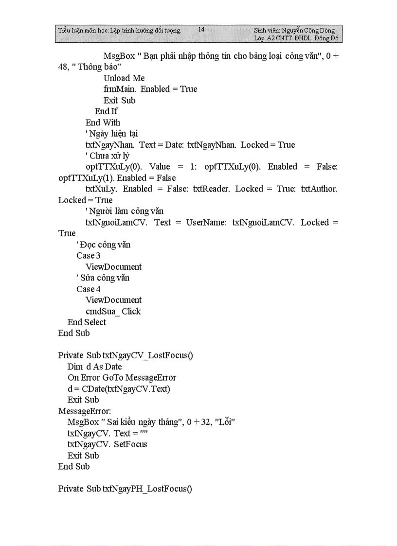 image for page Lập trình hướng đối tượng