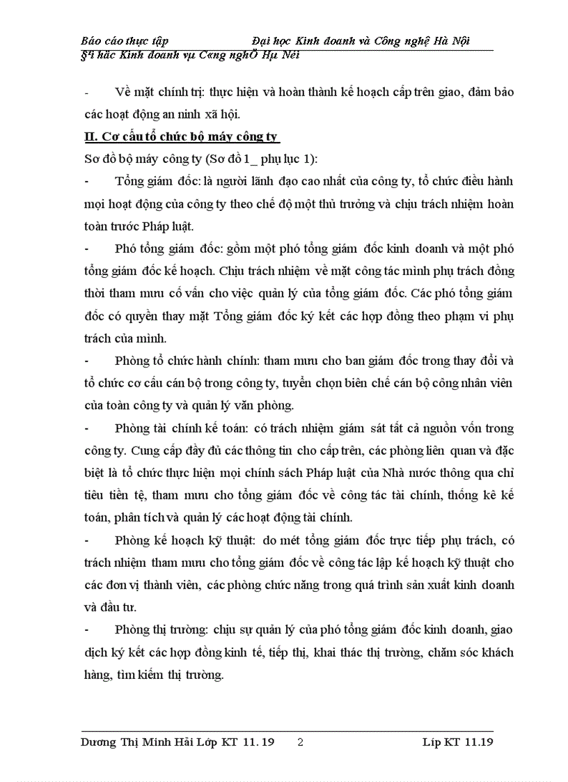 image for page Báo cáo về công ty vận tải và xây dựng