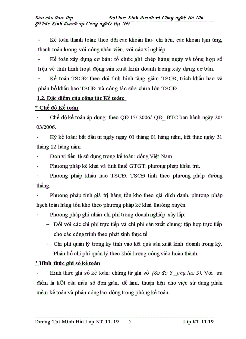 image for page Báo cáo về công ty vận tải và xây dựng