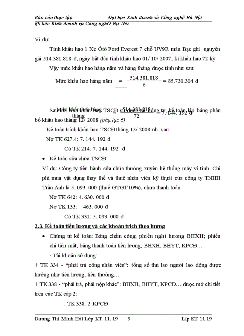 image for page Báo cáo về công ty vận tải và xây dựng