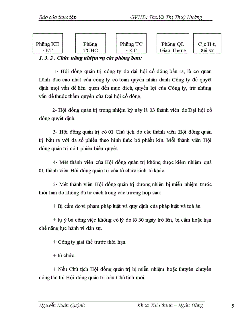 image for page Báo cáo về công ty cổ phần quản lý và xây dựng công trình giao thông Hà Nam