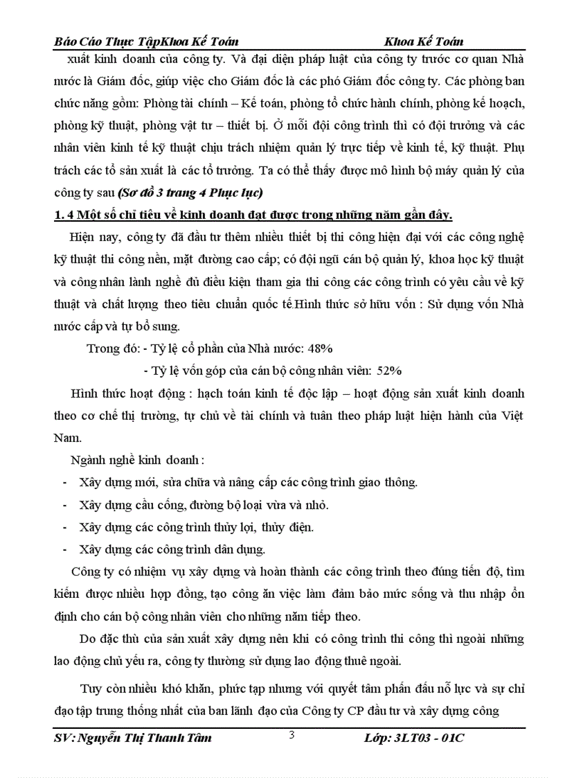 image for page Báo cáo về công ty CPĐT và XDCT 128-CIENCO 1