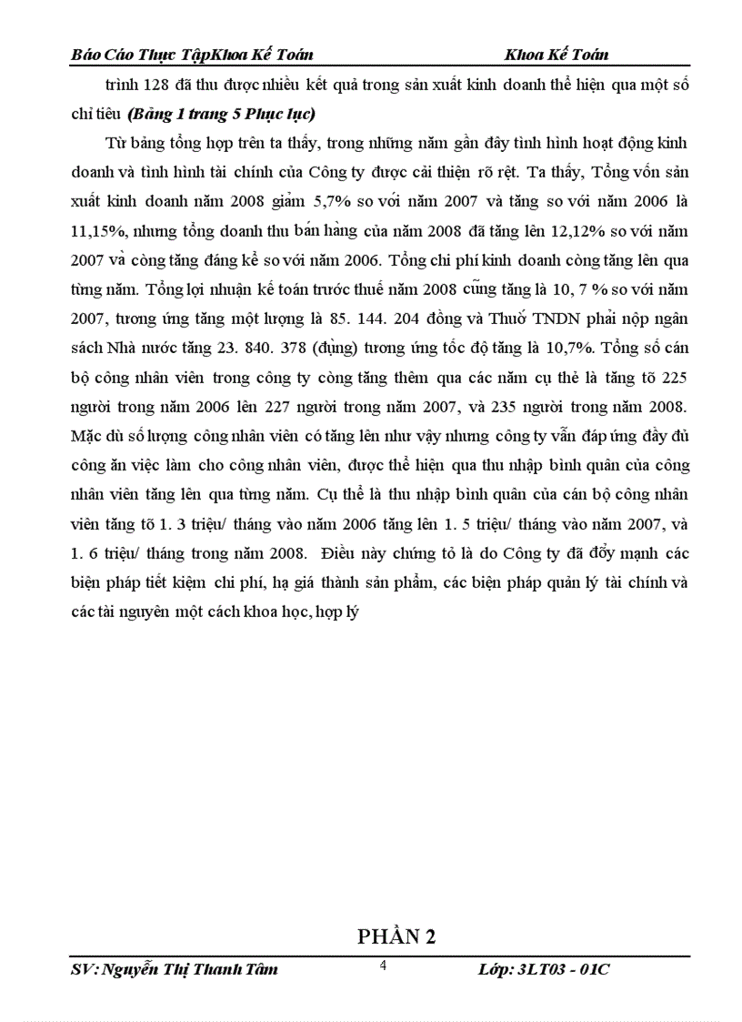 image for page Báo cáo về công ty CPĐT và XDCT 128-CIENCO 1